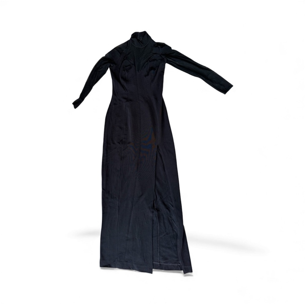 Tadashi Shoji Black Long Sleeve Gown